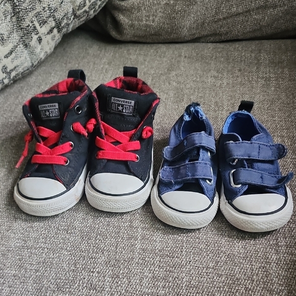 Converse Other - Converse Black and Blue Sneakers Classic Canvas Design